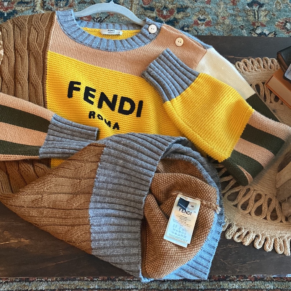 Fendi Roma Color Block Sweater - Picture 2 of 7